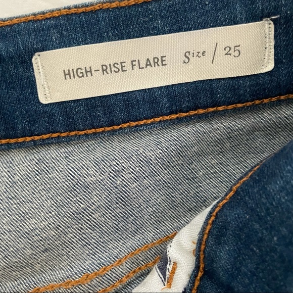 NWT Anthropologie Pilcro and the Letterpress High Rise Flare Crop Jeans Size 25 - Picture 6 of 16